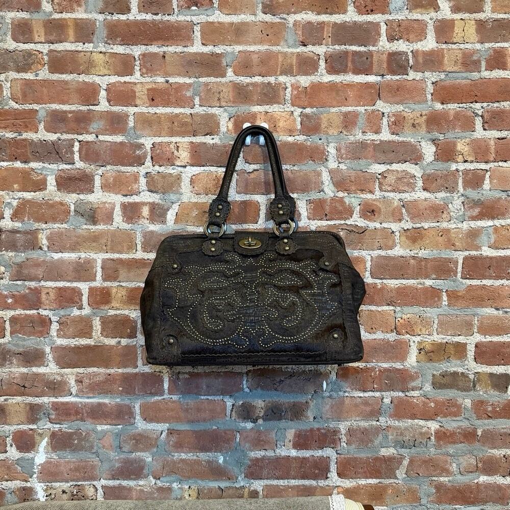 Isabella Fiore Aldic Ging Large Shoulder Satchel Bag
